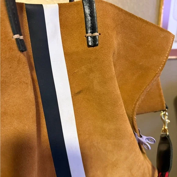 Clare V Brown Suede Shoulder Bag Strap - Picture 6 of 6